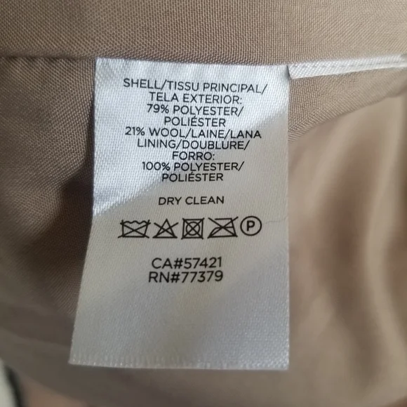 Ann Taylor Wool Blend Shawl Collar Belted Coat Small NWT - Picture 8 of 9